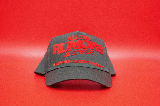 The "Rumors Are True 6 Panel" Trucker Hat