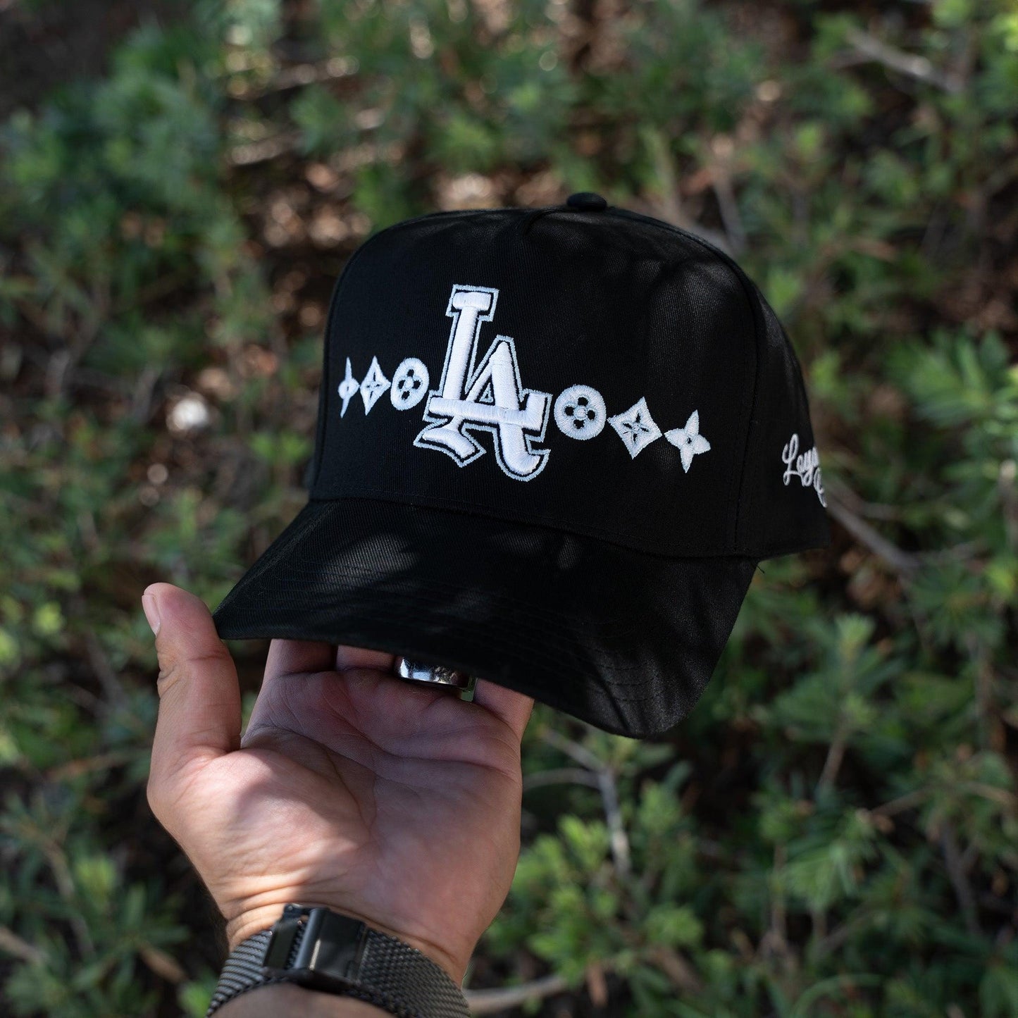 LA Monogram Premium Snapback Hat