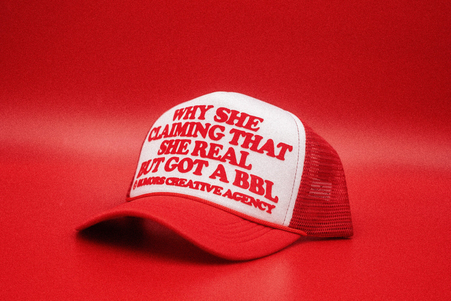 The "Why She Claiming That She Real" Funny Trucker Hat