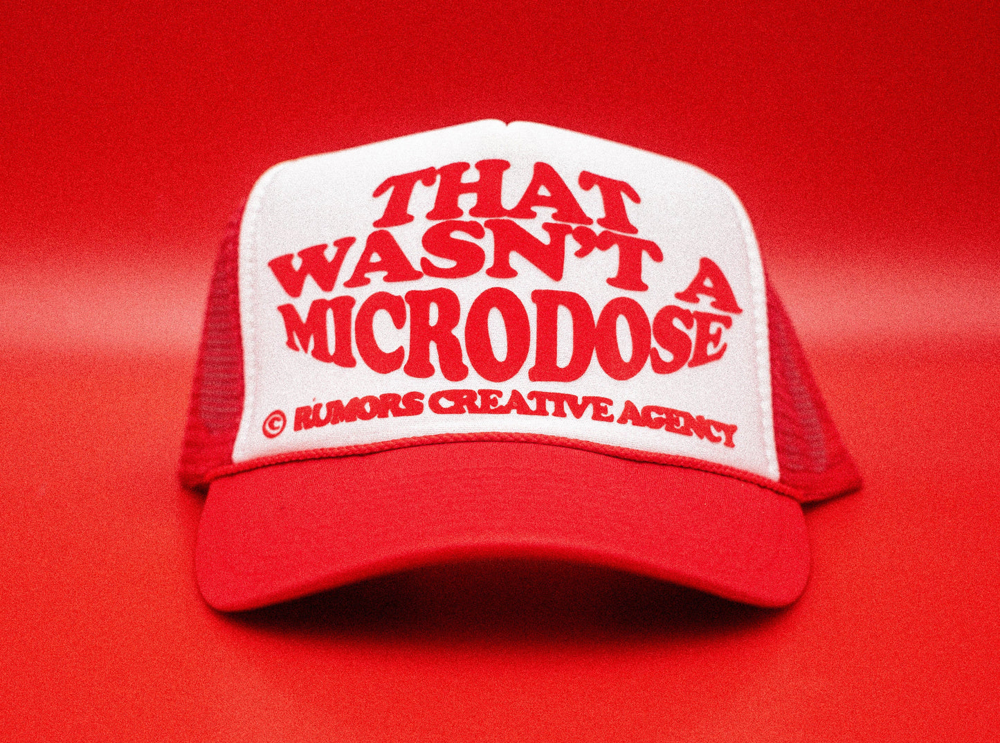 The "That Wasn't A Microdose" Funny Trucker Hat