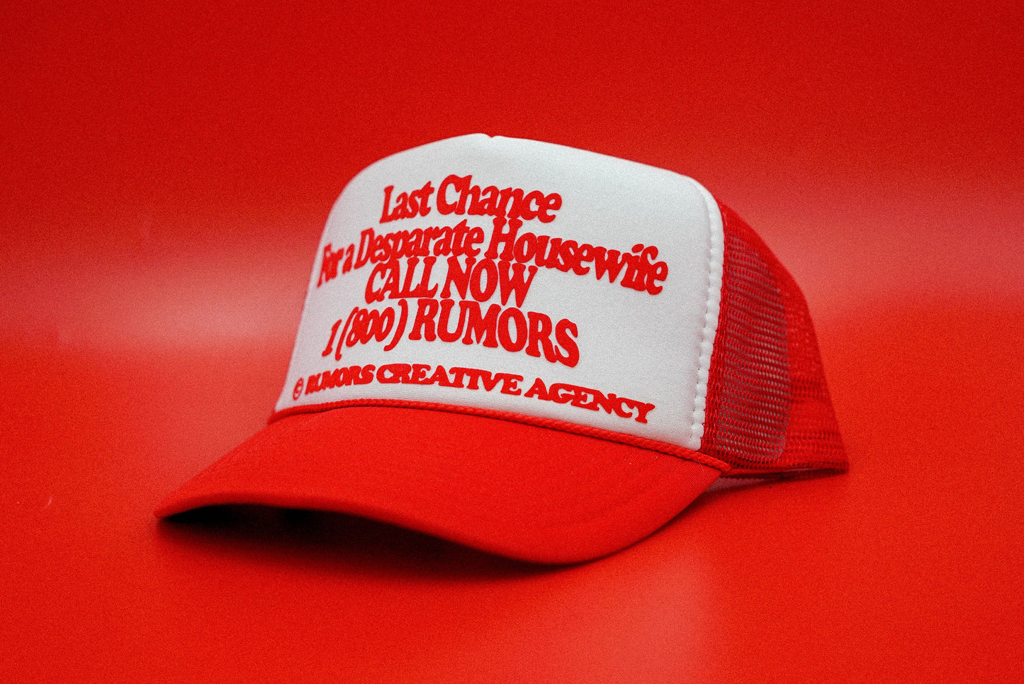 The "Last Chance For A Desperate Housewife" Funny Trucker Hat