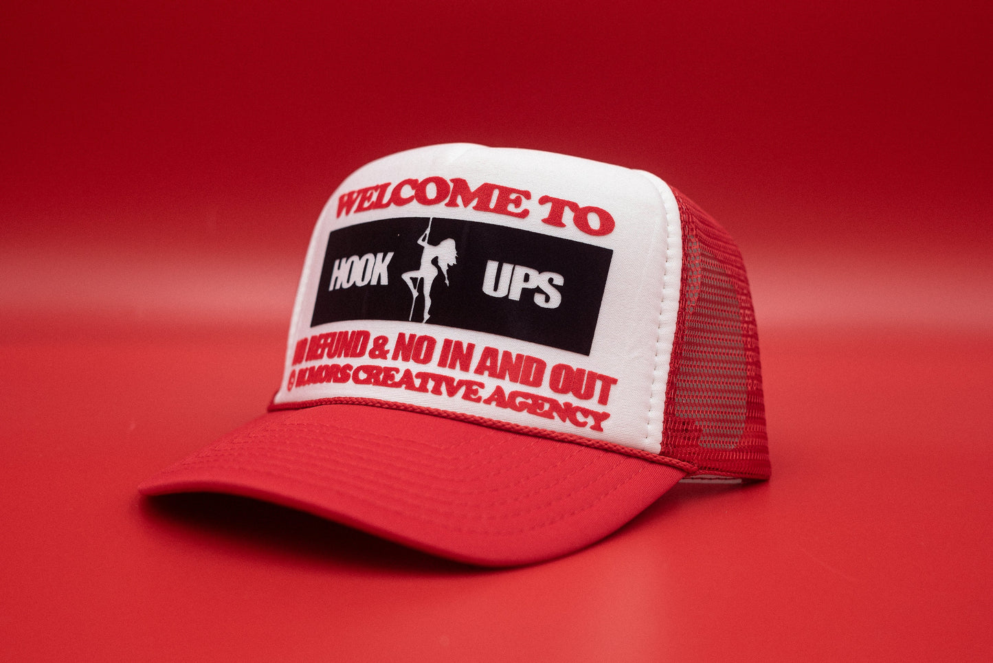 The "Welcome To Hook Ups" Funny Trucker Hat