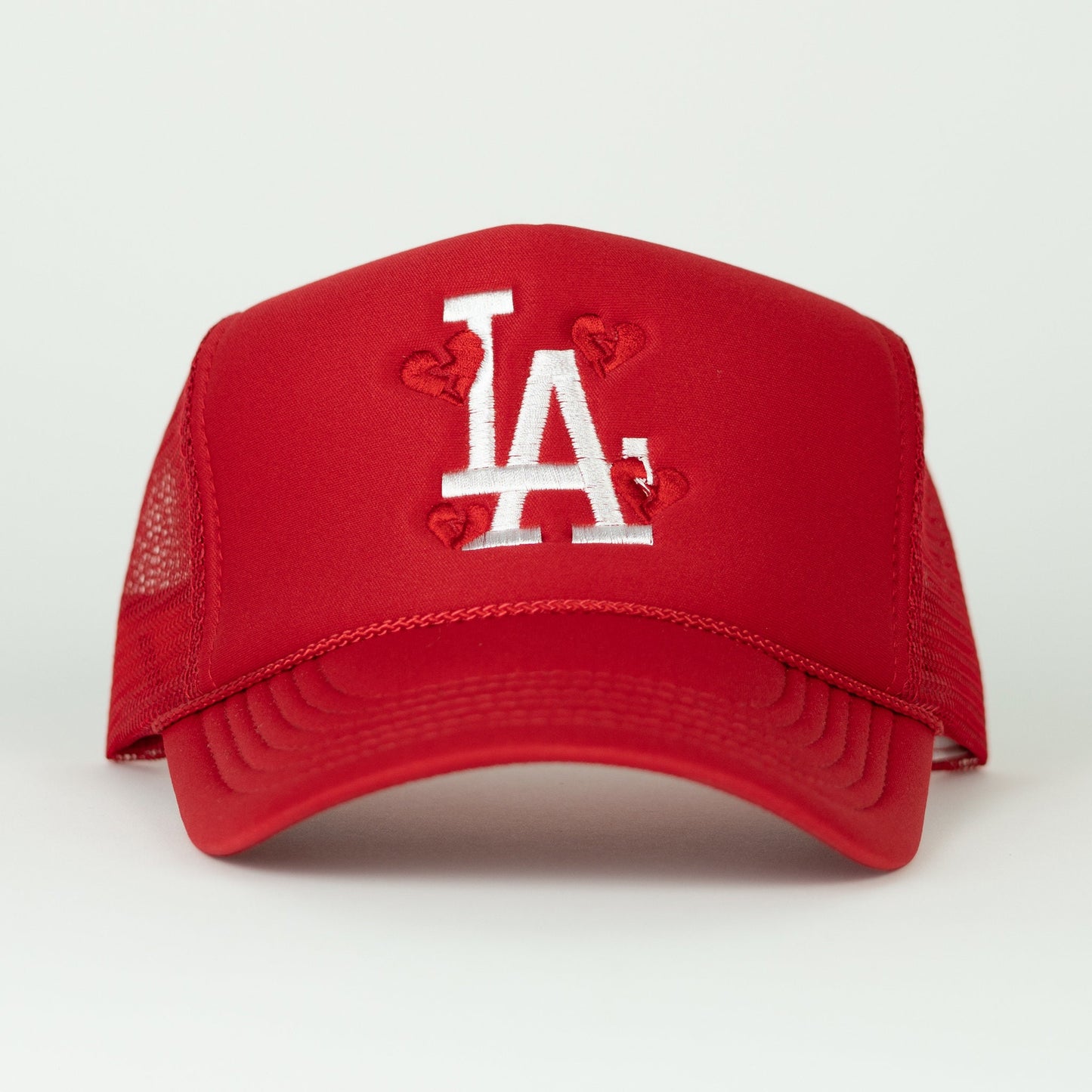 The "LA Broken Hearts" Red Trucker Hat