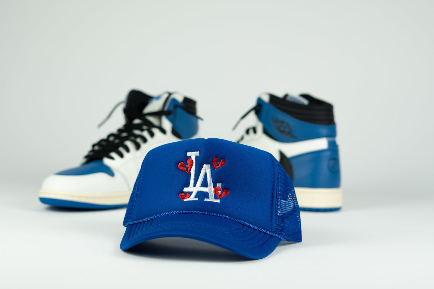 LA Los Angeles "Broken Hearts" Baseball Trucker Hats