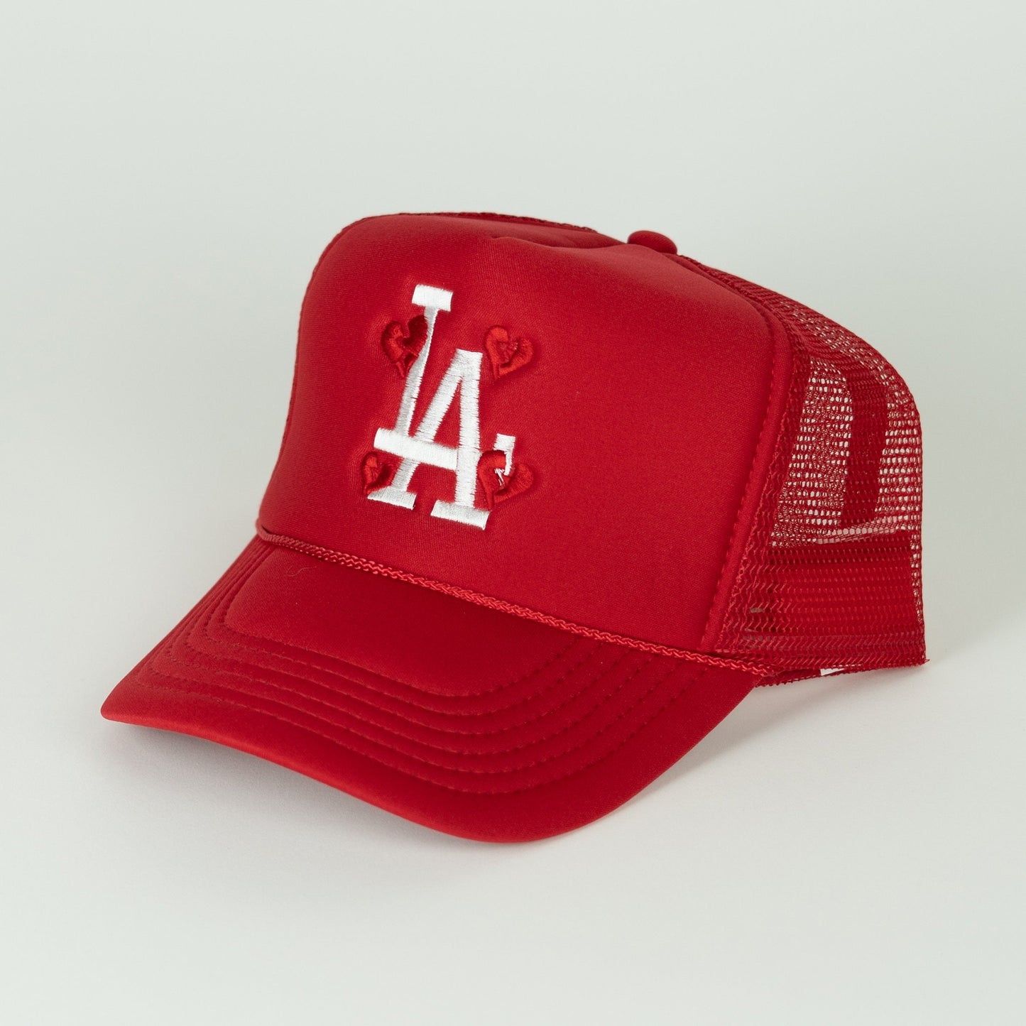 The "LA Broken Hearts" Red Trucker Hat