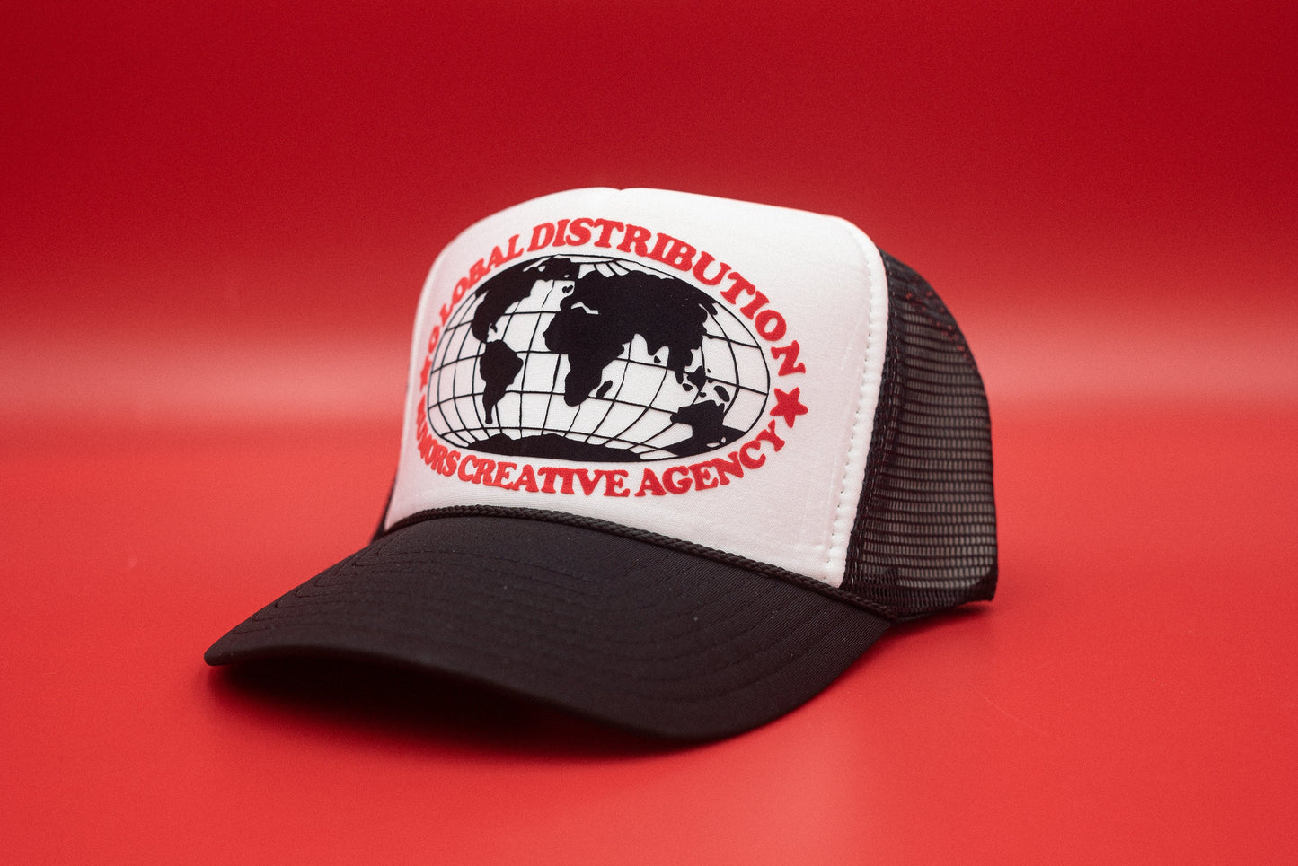 The "Global Distribution" Funny Trucker Hat