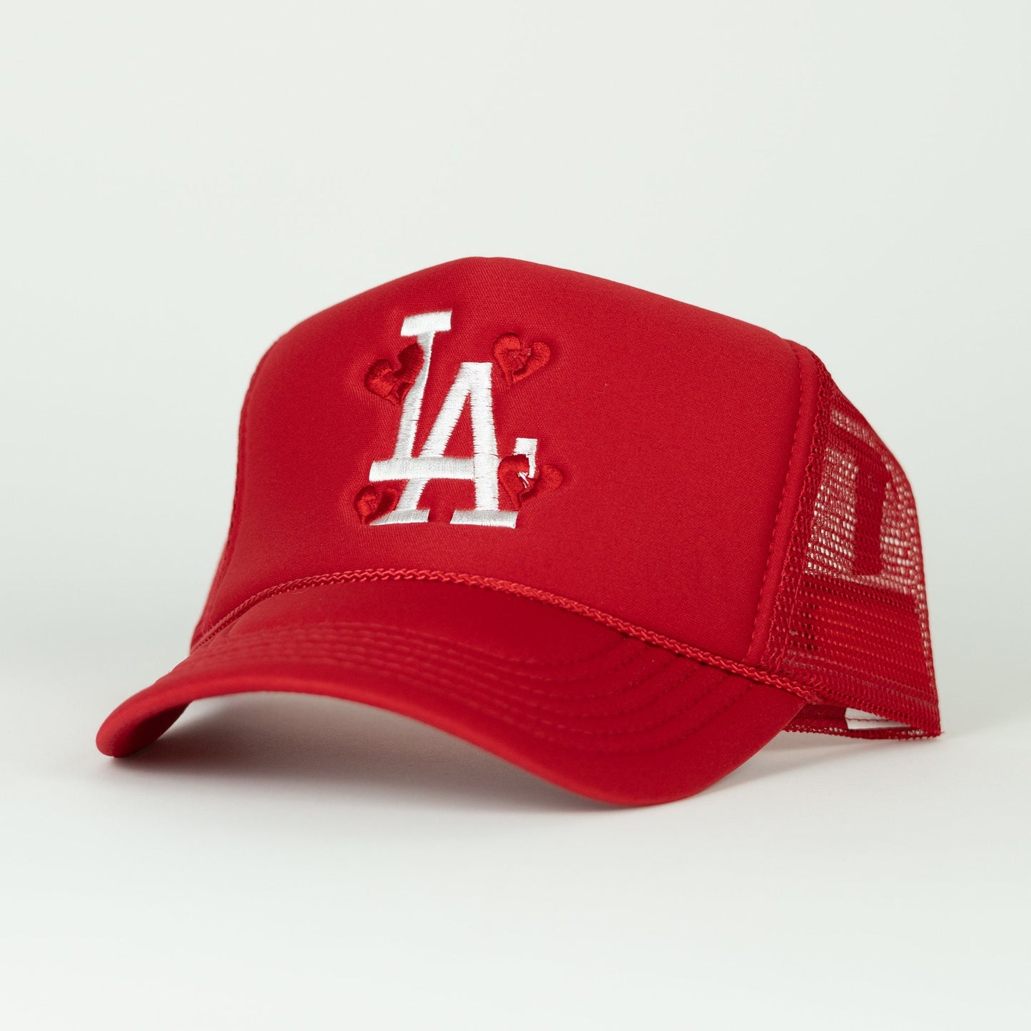 The "LA Broken Hearts" Red Trucker Hat