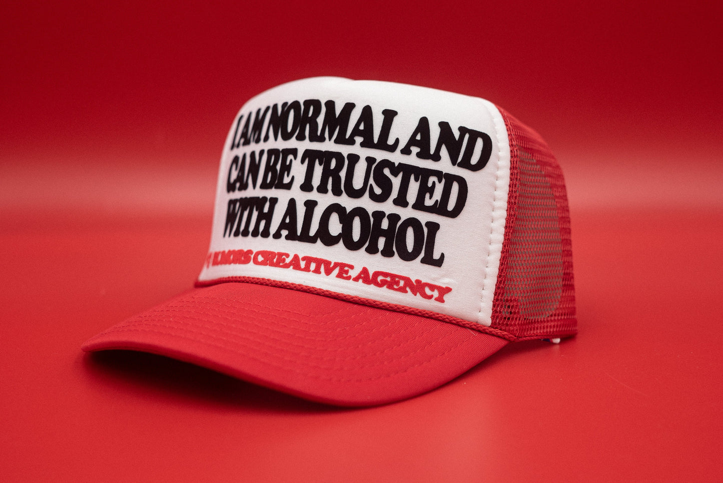 The "I Am Normal And Can Be Trusted" Funny Trucker Hat