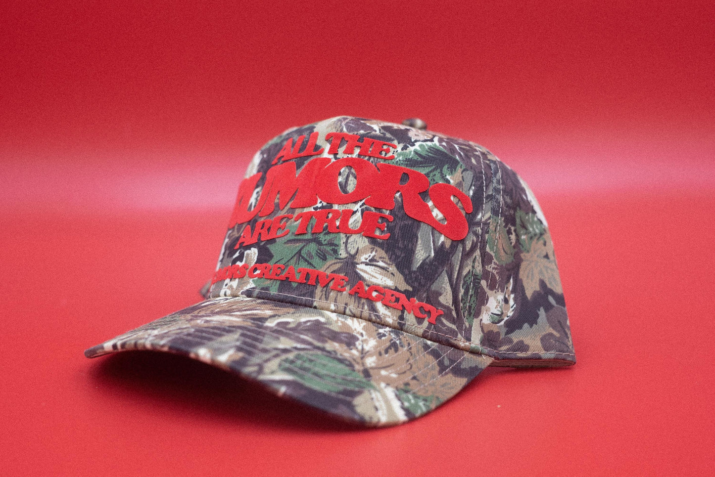 The "Camo Rumors" Hunting Trucker Hat