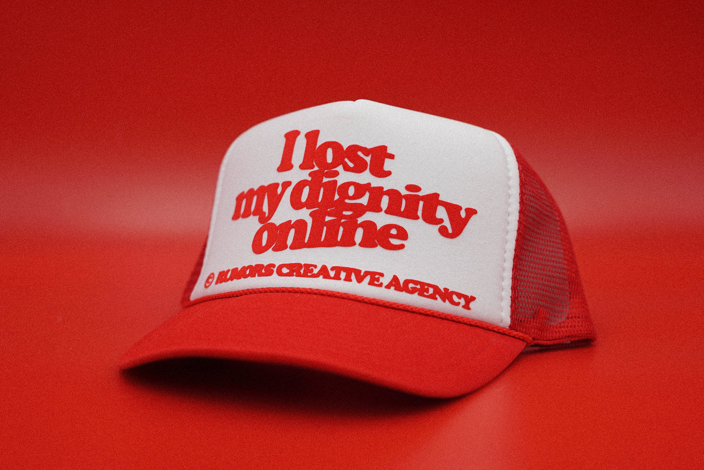 The "I Lost My Dignity Online" Funny Trucker Hat