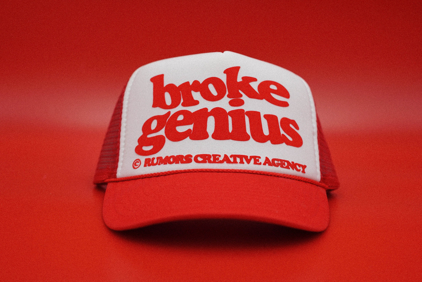 The "Broke Genius" Funny Trucker Hat