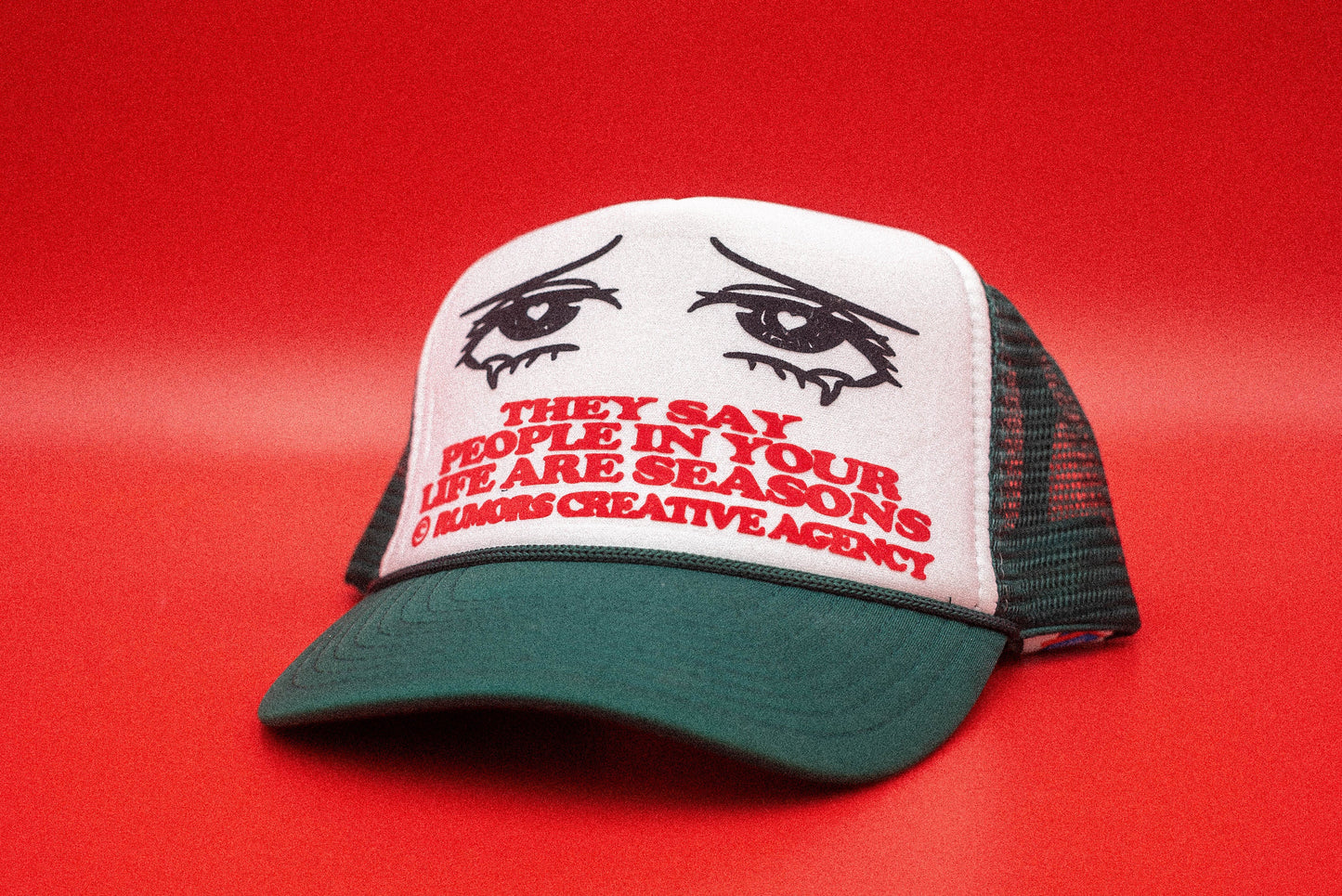 The "They Say People In Your Life Are Seasons" Trucker Hat