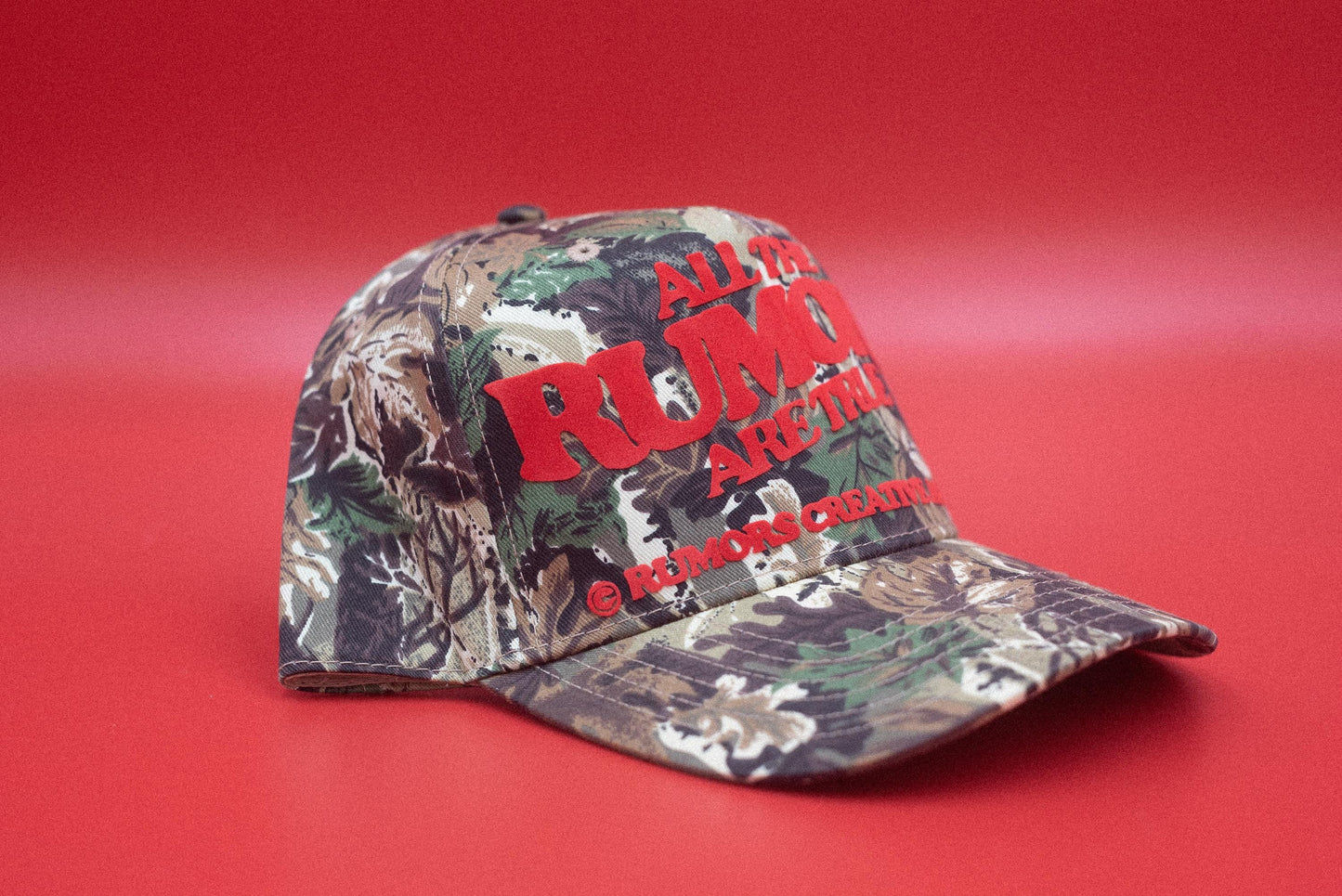 The "Camo Rumors" Hunting Trucker Hat