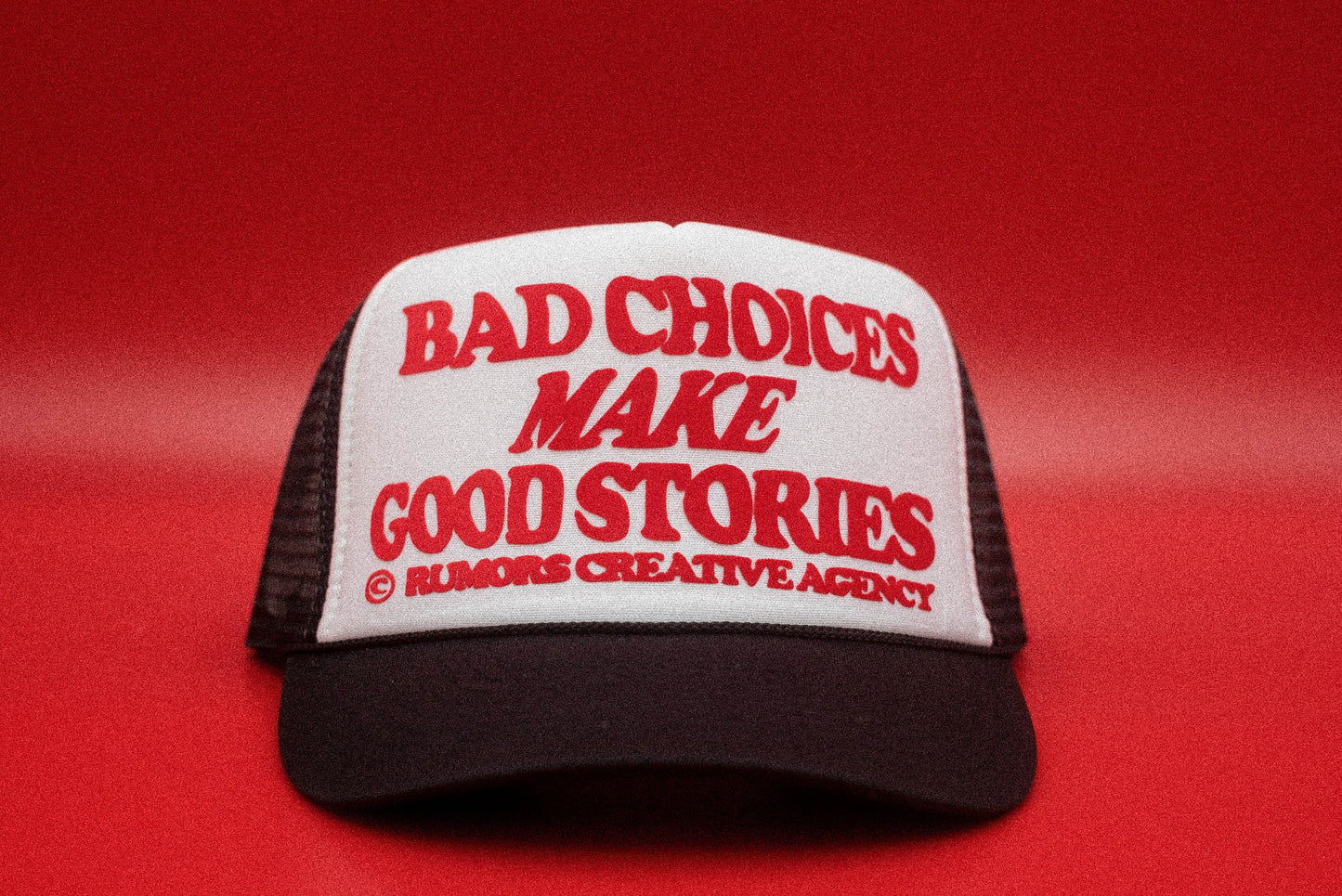 The "Bad Choices Make Good Stories" Funny Trucker Hat