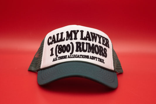 The "Call My Lawyer" Funny Trucker Hat